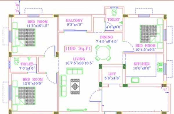  sri-sowbhagya-flats Floor Plan Floor Plan