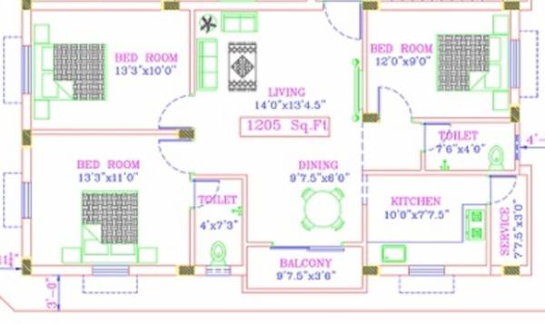  sri-sowbhagya-flats Floor Plan Floor Plan