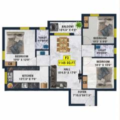 Floor Plan nakshatra-apartments Floor Plan Floor Plan