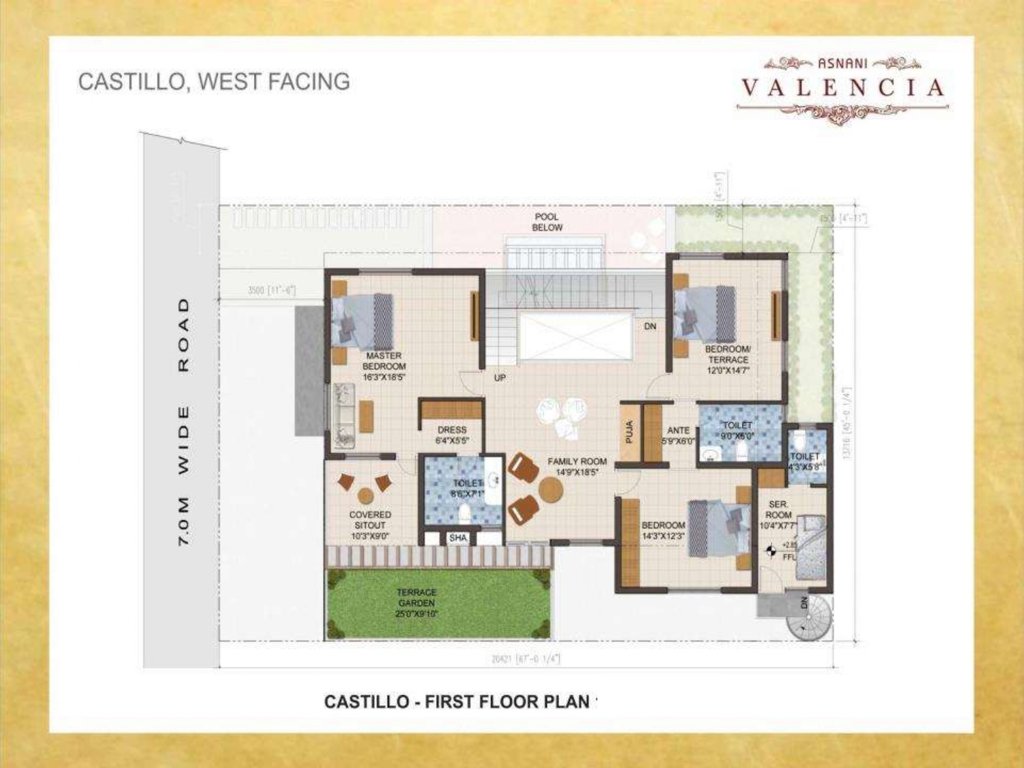 valencia Floor Plan First Floor Plan