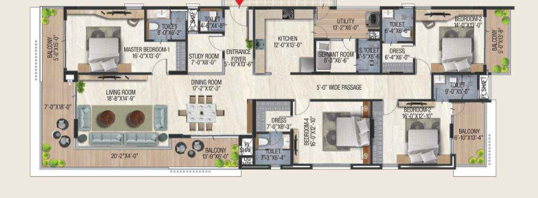 Floor Plan the residence Floor Plan Floor Plan
