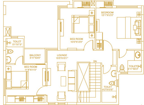  the levelz Floor Plan Lower Level Duplex Plan