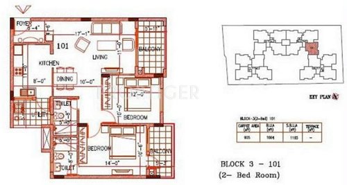 Divya Janya (2BHK+2T (1,155 sq ft) 1155 sq ft)