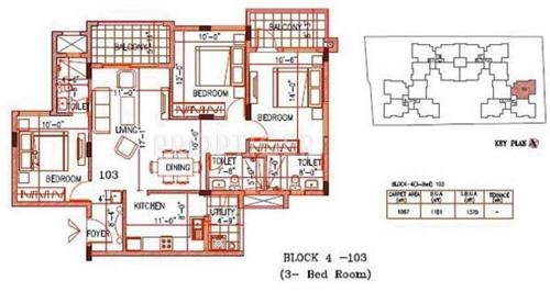 Divya Janya (3BHK+3T (1,370 sq ft) 1370 sq ft)