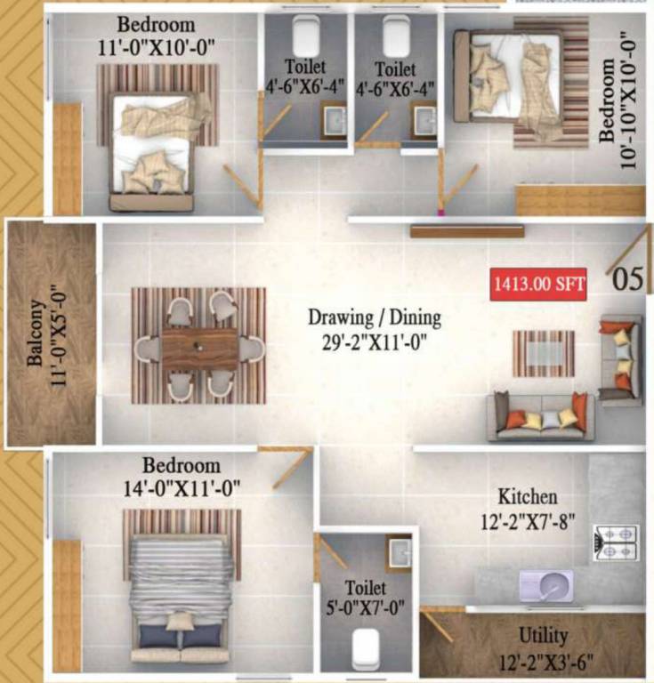  kamadhenu enclave Floor Plan Floor Plan