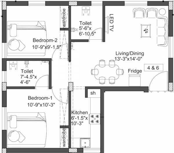  krishna-prabha Floor Plan Floor Plan