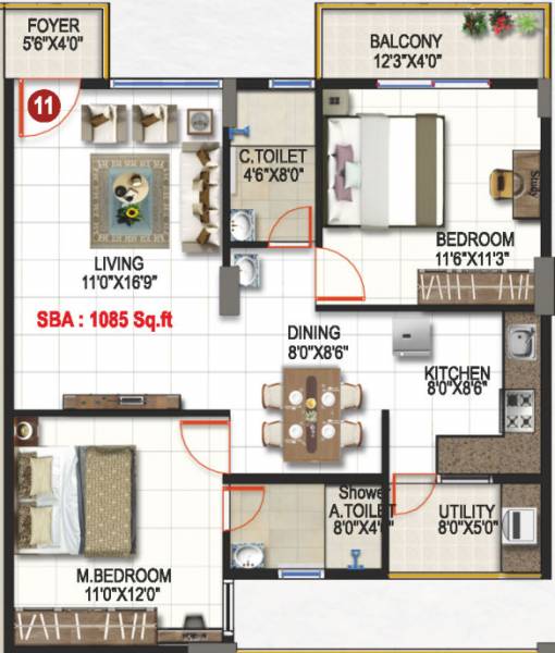  krishnaa-divine Floor Plan Floor Plan
