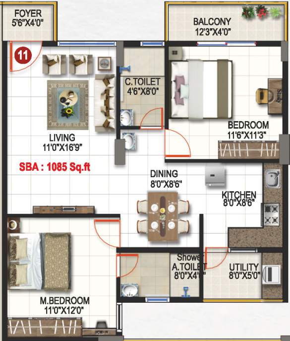  krishnaa divine Floor Plan Floor Plan
