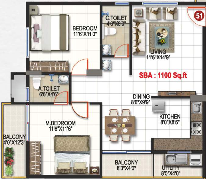  krishnaa divine Floor Plan Floor Plan