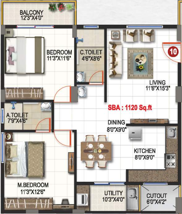  krishnaa divine Floor Plan Floor Plan