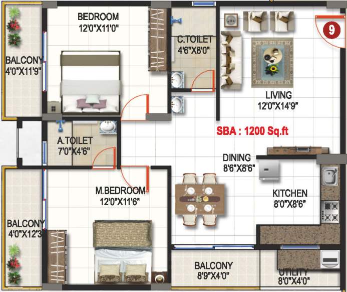  krishnaa divine Floor Plan Floor Plan