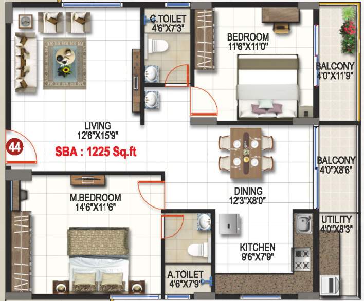  krishnaa divine Floor Plan Floor Plan