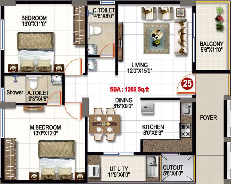  krishnaa divine Floor Plan Floor Plan