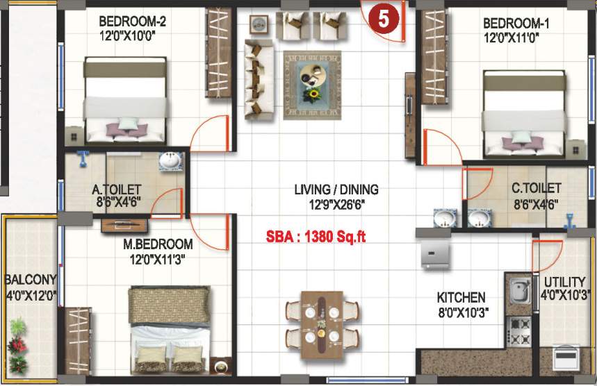  krishnaa divine Floor Plan Floor Plan