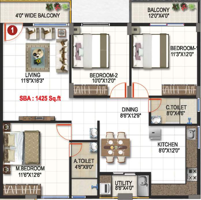  krishnaa divine Floor Plan Floor Plan