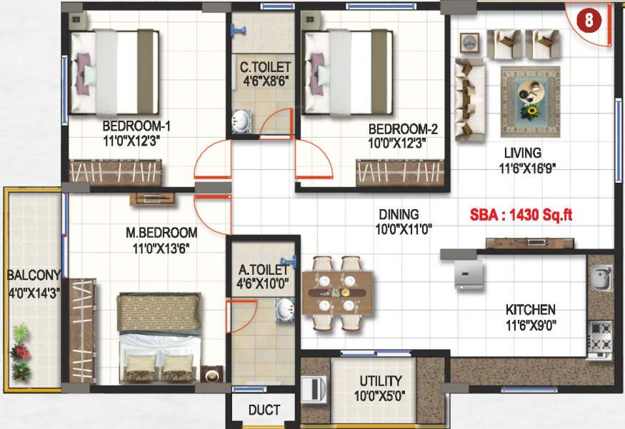  krishnaa divine Floor Plan Floor Plan