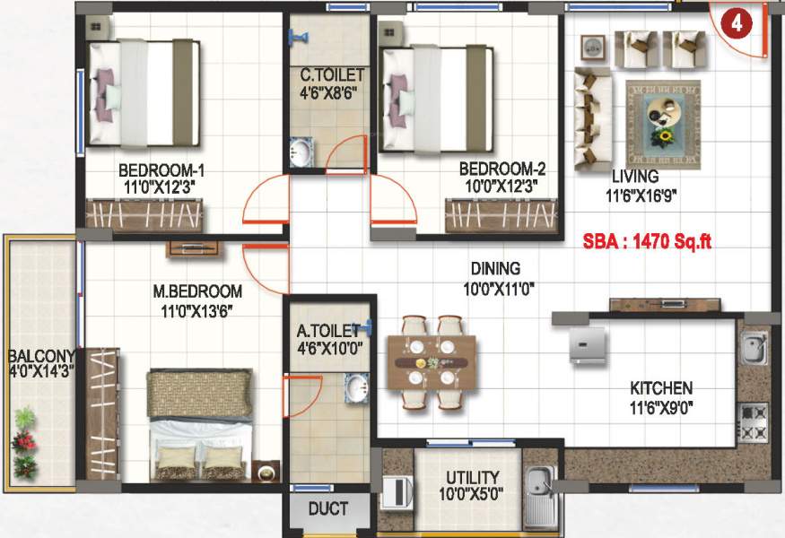  krishnaa divine Floor Plan Floor Plan