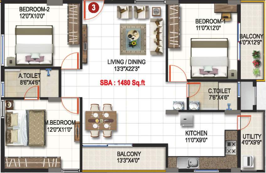 krishnaa divine Floor Plan Floor Plan