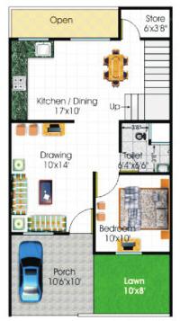  shri-radha-krishna-residency-phase-ii Floor Plan Ground Floor Plan