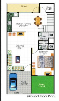  shri radha krishna residency phase ii Floor Plan Ground Floor Plan