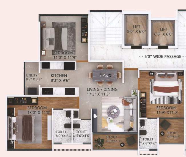  amrutakunj chsl Floor Plan Floor Plan