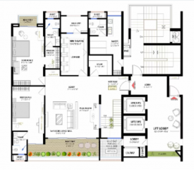 Upper Level Duplex Plan the-sky-bungalows Floor Plan Upper Level Duplex Plan