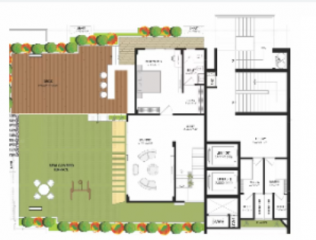 Upper Level Duplex Plan the-sky-bungalows Floor Plan Upper Level Duplex Plan