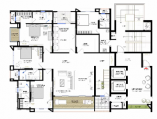  the-sky-bungalows Floor Plan Upper Level Duplex Plan