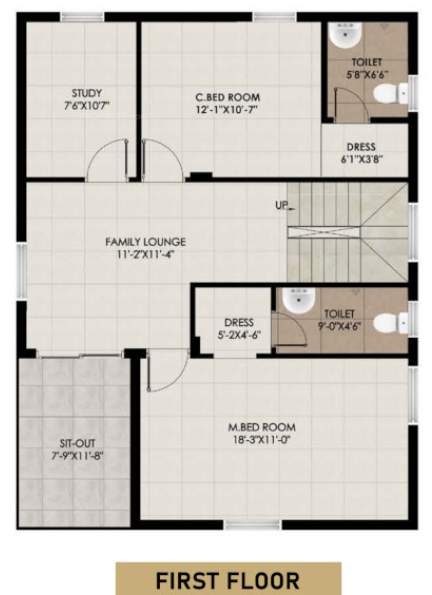  praneeth pranav knightwoods Floor Plan First Floor Plan