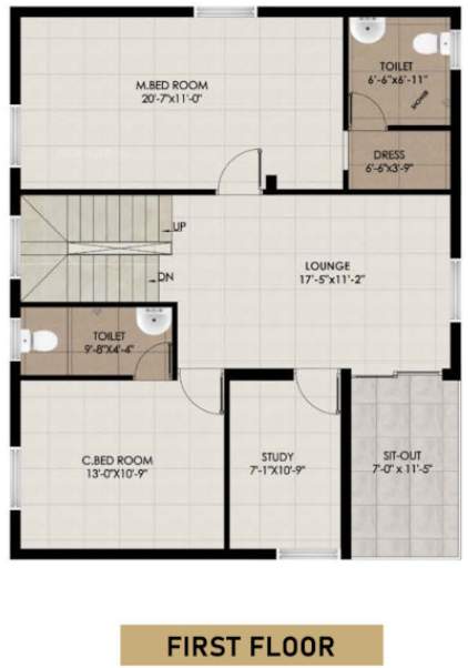  praneeth pranav knightwoods Floor Plan First Floor Plan