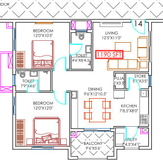  gautami-heights Floor Plan Floor Plan