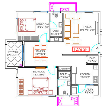  gautami-heights Floor Plan Floor Plan