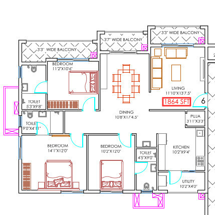 Floor Plan gautami heights Floor Plan Floor Plan