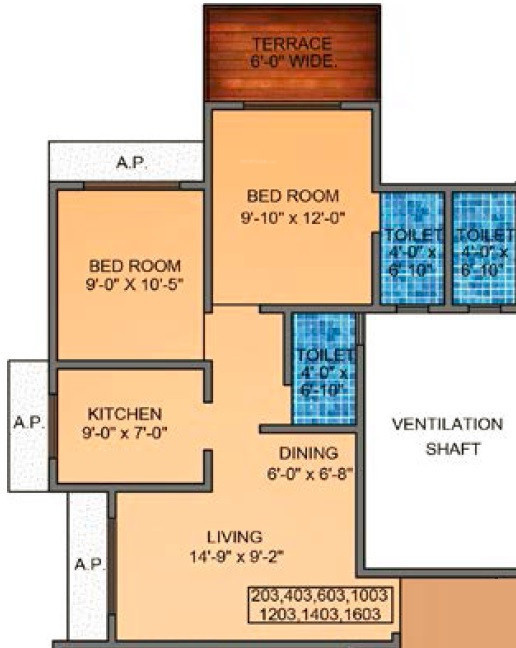  vedant nakshatra wing k phase v Floor Plan Floor Plan