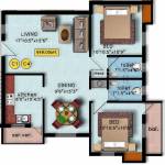 Krisshna Radha Villa (2BHK+2T (949 sq ft) 949 sq ft)