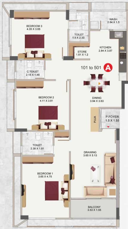 Floor Plan  ample elysium 2 Floor Plan Floor Plan
