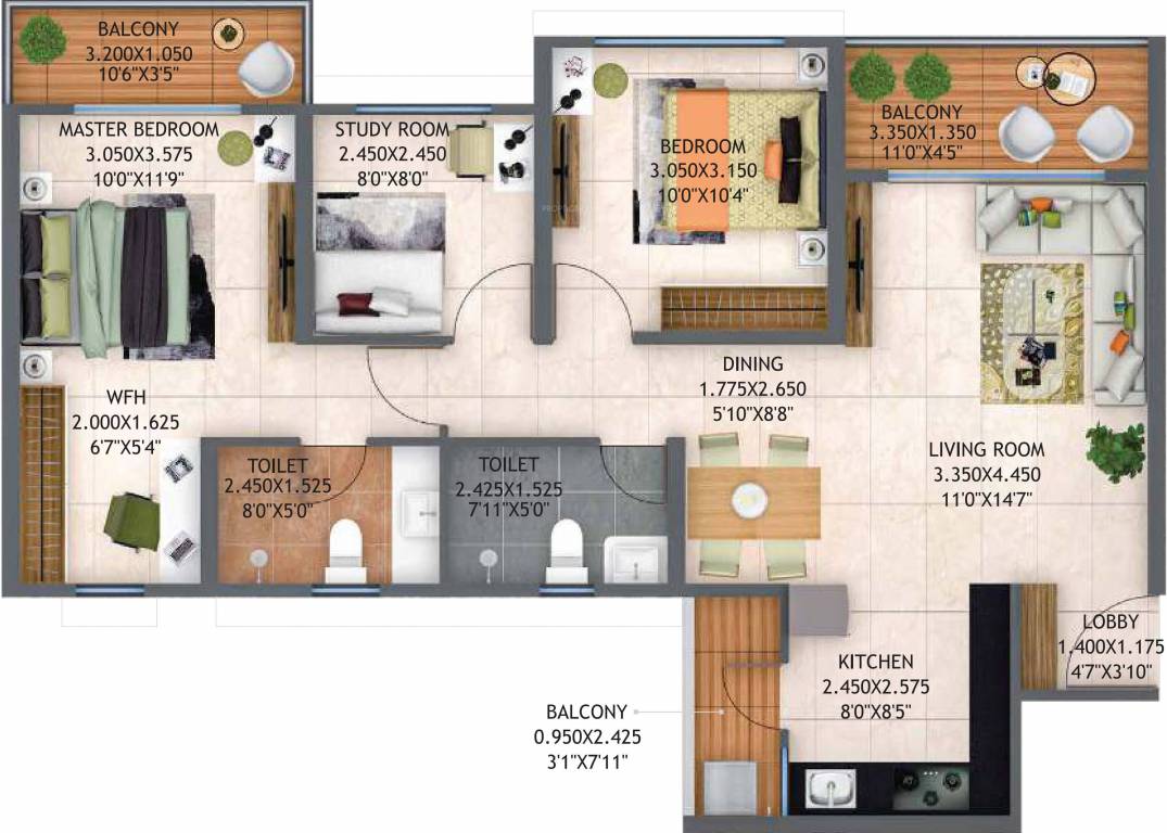 Floor Plan life republic sector r22 22nd avenue atmos phase i Floor Plan Floor Plan