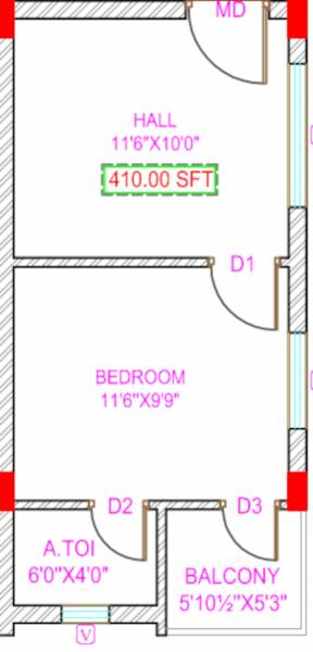  the-meridian-studio-appartments Floor Plan Floor Plan