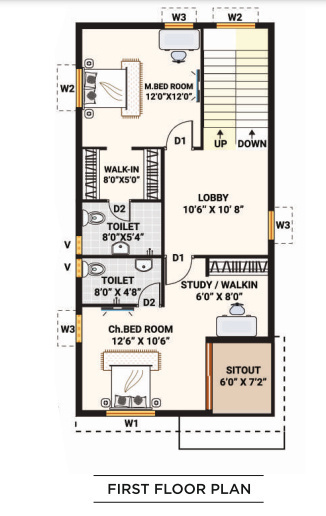  bhu sattva Floor Plan First Floor Plan
