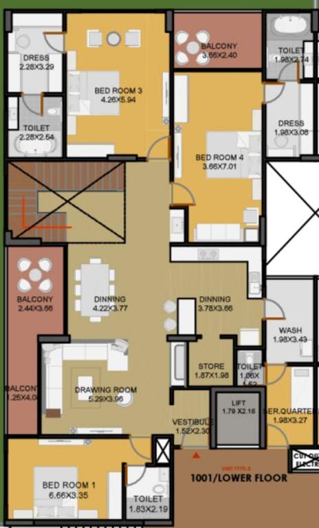  the palladia Floor Plan Lower Level Duplex Plan