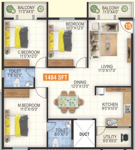  garudpriya-sunshine Floor Plan Floor Plan