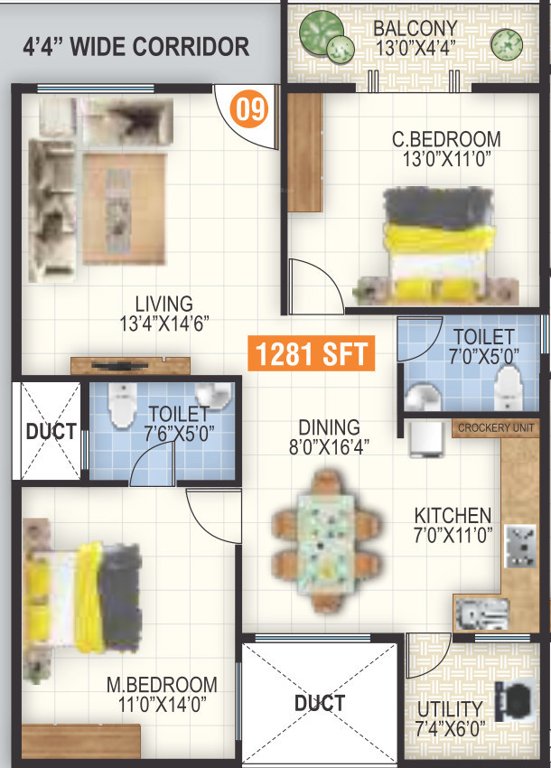  garudpriya sunshine Floor Plan Floor Plan