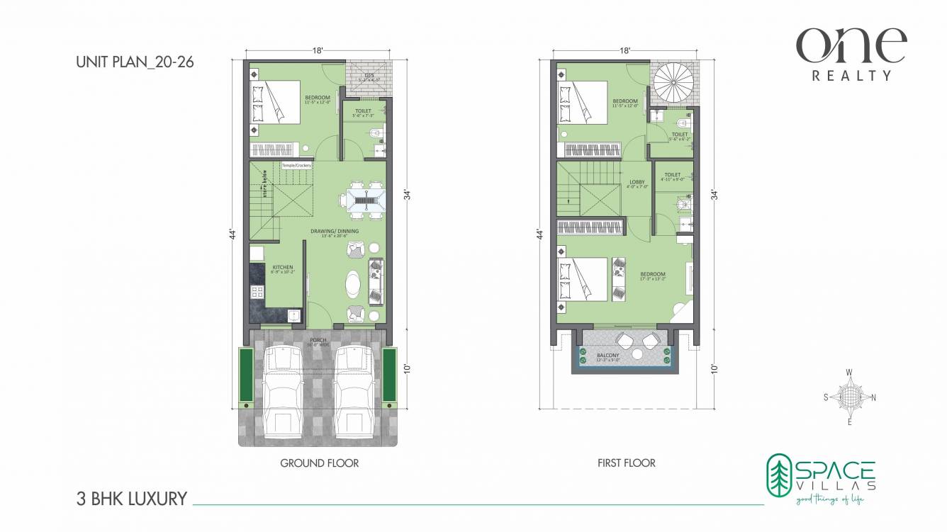  space villas Floor Plan Floor Plan