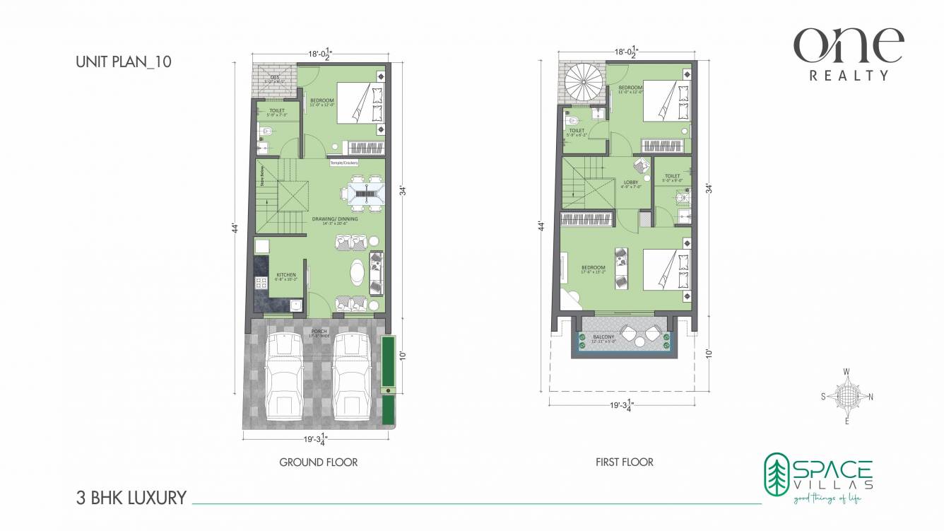  space villas Floor Plan Floor Plan