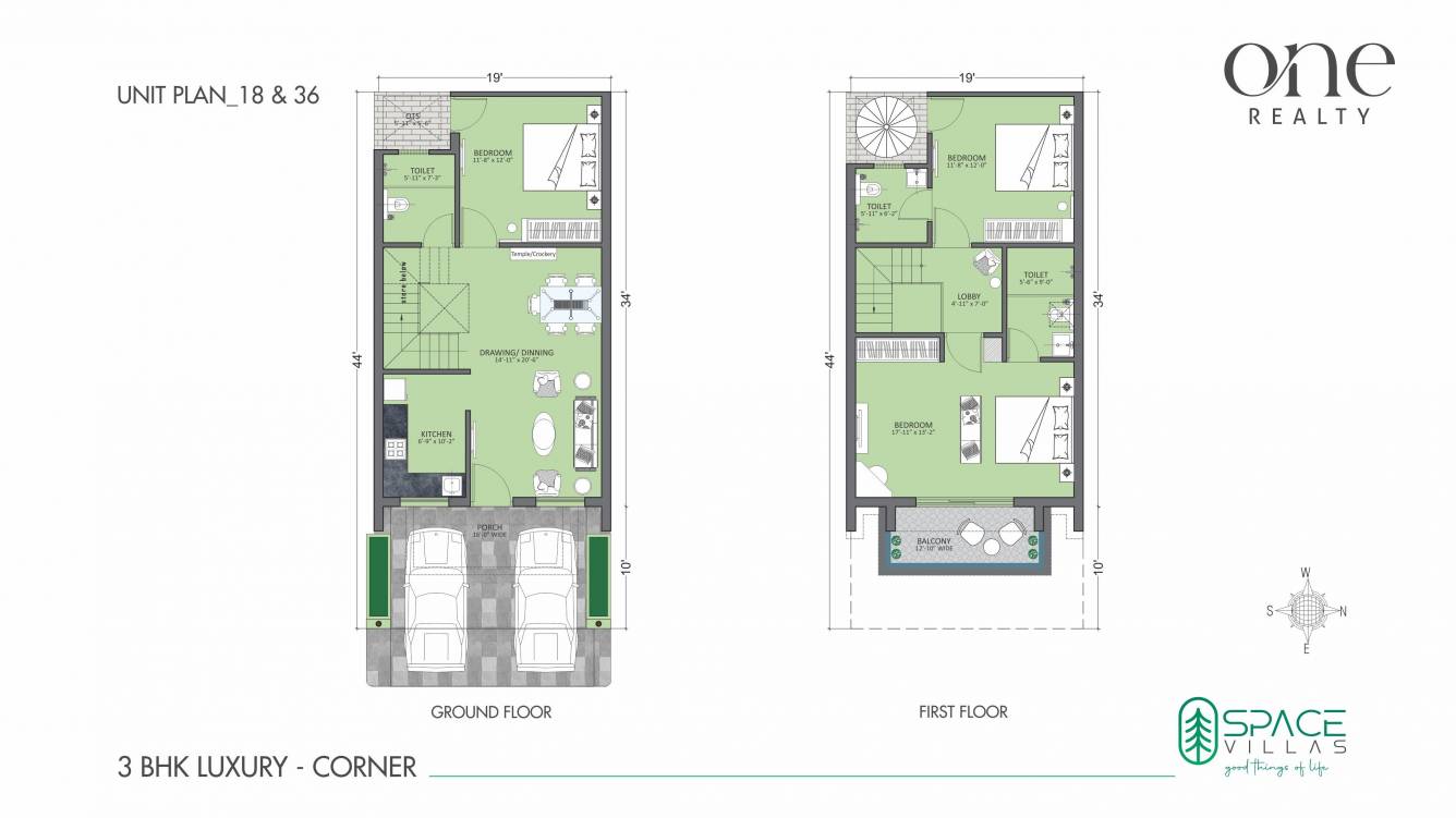  space villas Floor Plan Floor Plan