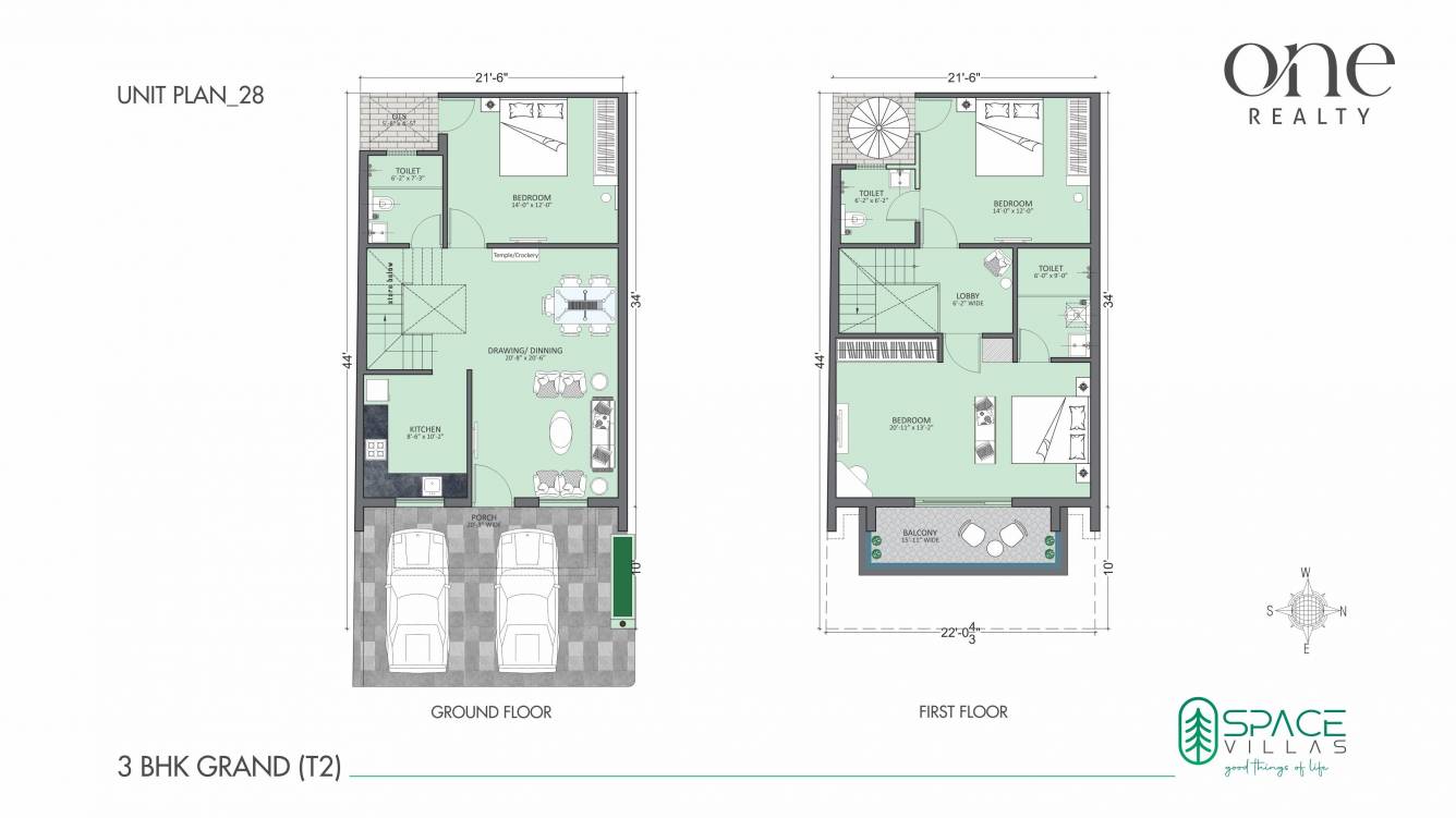  space villas Floor Plan Floor Plan