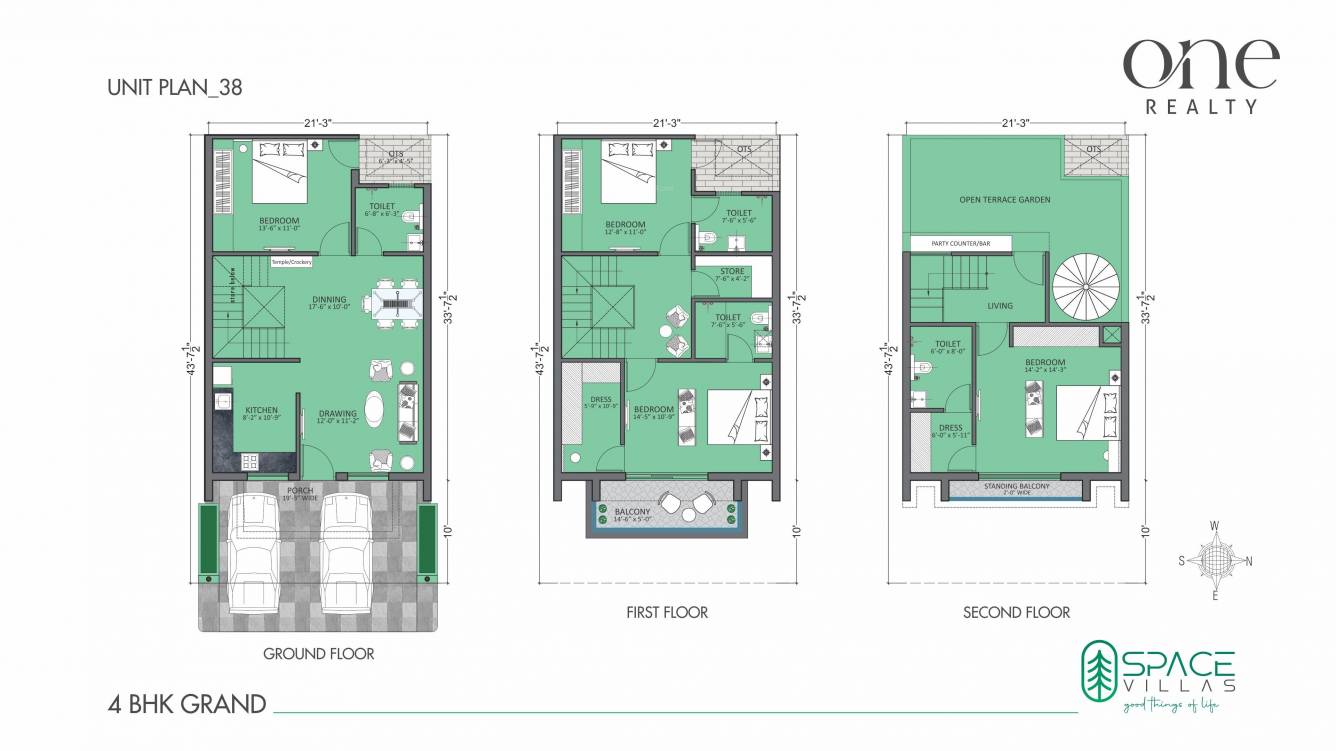  space villas Floor Plan Floor Plan