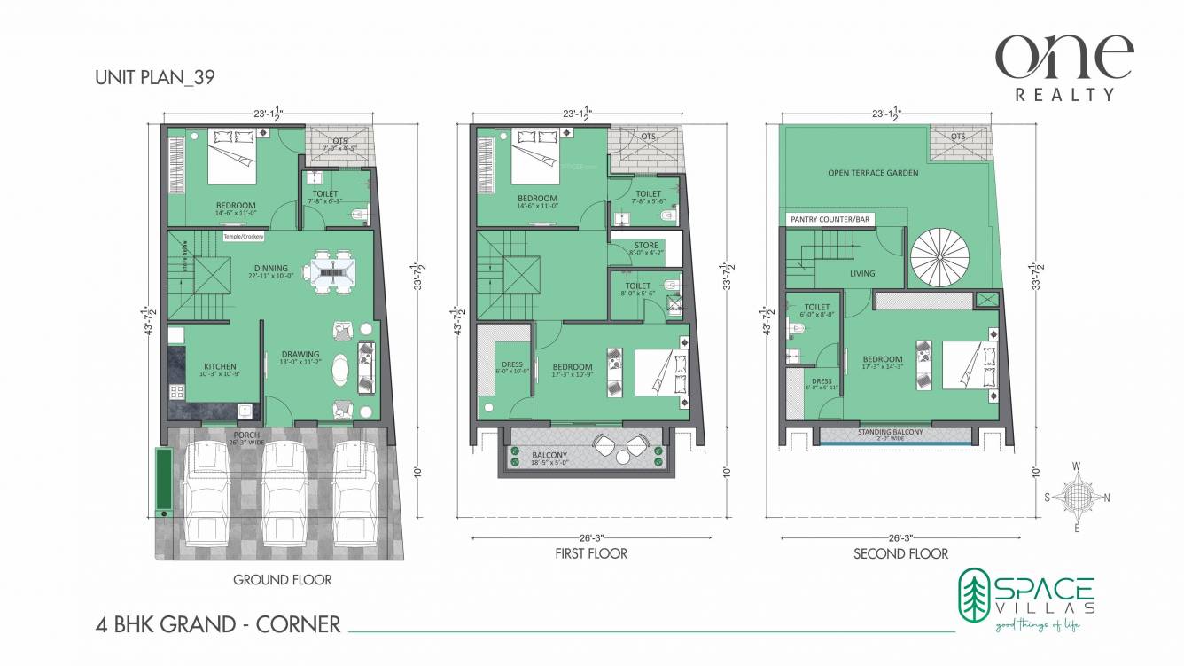  space villas Floor Plan Floor Plan