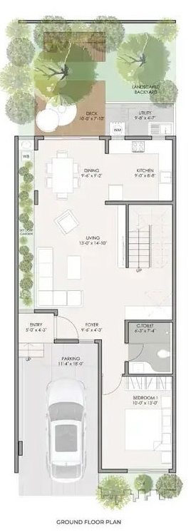 earthen ambience Floor Plan Ground Floor Plan