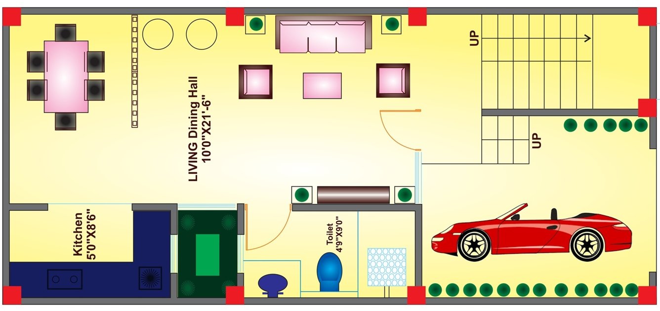 garden 2 Floor Plan Ground Floor Plan